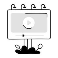 modieus aanplakbord video vector