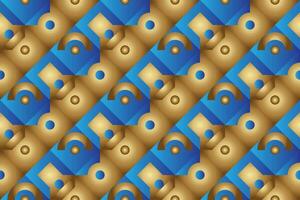 abstract naadloos patroon met goud kleur vector