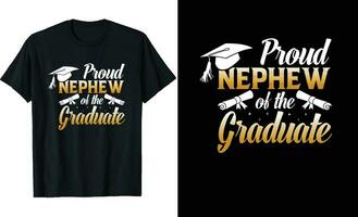 trots neef van een afstuderen t-shirt ontwerp of diploma uitreiking t overhemd of typografie t overhemd ontwerp of diploma uitreiking citaten vector