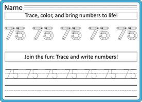 traceren werkbladen voor kinderen handschrift praktijk vector