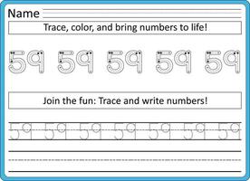 traceren werkbladen voor kinderen handschrift praktijk vector