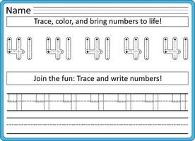 traceren werkbladen voor kinderen handschrift praktijk vector