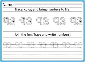 traceren werkbladen voor kinderen handschrift praktijk vector