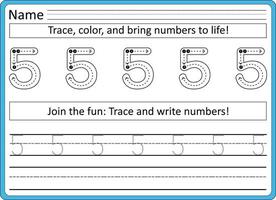 traceren werkbladen voor kinderen handschrift praktijk vector