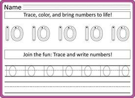 traceren werkbladen voor kinderen handschrift praktijk vector