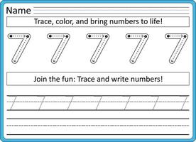 traceren werkbladen voor kinderen handschrift praktijk vector