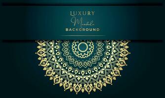 luxe mandala achtergrond met gouden patroon stijl ornament elegant uitnodiging bruiloft kaart, uitnodiging, achtergrond, luxe stijl vector illustratie ontwerp.