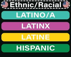 etnisch en ras- in Amerika vector stijl.
