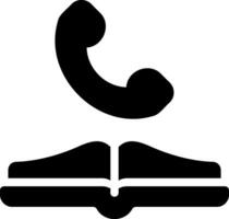 glyph-pictogram telefoonboek vector