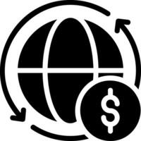 circulaire economie glyph icoon vector