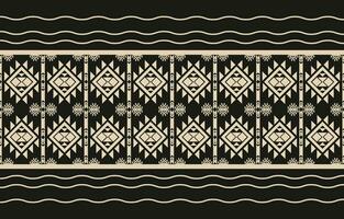 etnisch abstract ikat kunst. aztec ornament afdrukken. meetkundig etnisch patroon naadloos kleur oosters. ontwerp voor achtergrond ,gordijn, tapijt, behang, kleding, inpakken, batik, vector illustratie.