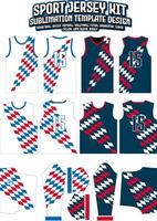 gekleurde ras vlag Jersey ontwerp sportkleding lay-out sjabloon vector