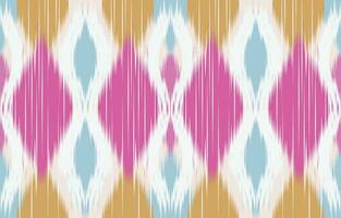 etnisch abstract ikat kunst. aztec ornament afdrukken. meetkundig etnisch patroon naadloos kleur oosters. ontwerp voor achtergrond ,gordijn, tapijt, behang, kleding, inpakken, batik, vector illustratie.