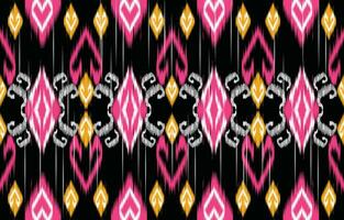 etnisch abstract ikat kunst. aztec ornament afdrukken. meetkundig etnisch patroon naadloos kleur oosters. ontwerp voor achtergrond ,gordijn, tapijt, behang, kleding, inpakken, batik, vector illustratie.