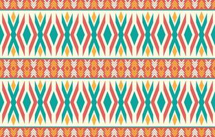 etnisch abstract ikat kunst. aztec ornament afdrukken. meetkundig etnisch patroon naadloos kleur oosters. ontwerp voor achtergrond ,gordijn, tapijt, behang, kleding, inpakken, batik, vector illustratie.