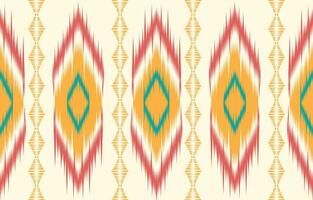 etnisch abstract ikat kunst. aztec ornament afdrukken. meetkundig etnisch patroon naadloos kleur oosters. ontwerp voor achtergrond ,gordijn, tapijt, behang, kleding, inpakken, batik, vector illustratie.