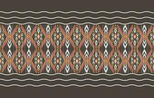 etnisch abstract ikat kunst. aztec ornament afdrukken. meetkundig etnisch patroon naadloos kleur oosters. ontwerp voor achtergrond ,gordijn, tapijt, behang, kleding, inpakken, batik, vector illustratie.