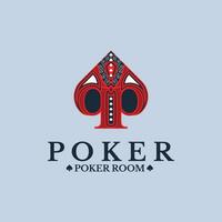 pp brief spade logo vector. geschikt voor poker spellen en gokken. vector