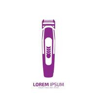 haar- tondeuse logo sjabloon. kapper logo. vector illustratie. haar- trimmer logo icoon