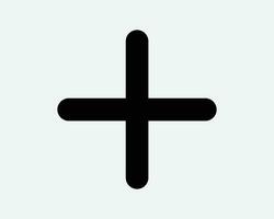 plus symbool icoon toevoegen toevoeging extra positief kruis medisch medisch gezondheidszorg eerste steun apotheek geneeskunde Gezondheid zorg zwart vector vorm teken knop