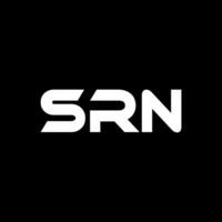 srn brief logo ontwerp, inspiratie voor een uniek identiteit. modern elegantie en creatief ontwerp. watermerk uw succes met de opvallend deze logo. vector