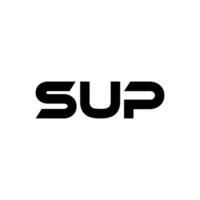 sup brief logo ontwerp, inspiratie voor een uniek identiteit. modern elegantie en creatief ontwerp. watermerk uw succes met de opvallend deze logo. vector