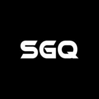 sgq brief logo ontwerp, inspiratie voor een uniek identiteit. modern elegantie en creatief ontwerp. watermerk uw succes met de opvallend deze logo. vector