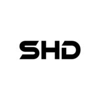shd brief logo ontwerp, inspiratie voor een uniek identiteit. modern elegantie en creatief ontwerp. watermerk uw succes met de opvallend deze logo. vector