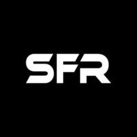 sfr brief logo ontwerp, inspiratie voor een uniek identiteit. modern elegantie en creatief ontwerp. watermerk uw succes met de opvallend deze logo. vector