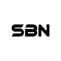 sbn logo ontwerp, inspiratie voor een uniek identiteit. modern elegantie en creatief ontwerp. watermerk uw succes met de opvallend deze logo. vector