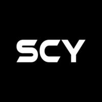 scy brief logo ontwerp, inspiratie voor een uniek identiteit. modern elegantie en creatief ontwerp. watermerk uw succes met de opvallend deze logo. vector