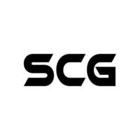 scg brief logo ontwerp, inspiratie voor een uniek identiteit. modern elegantie en creatief ontwerp. watermerk uw succes met de opvallend deze logo. vector
