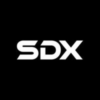 sdx brief logo ontwerp, inspiratie voor een uniek identiteit. modern elegantie en creatief ontwerp. watermerk uw succes met de opvallend deze logo. vector
