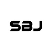 sbj logo ontwerp, inspiratie voor een uniek identiteit. modern elegantie en creatief ontwerp. watermerk uw succes met de opvallend deze logo. vector