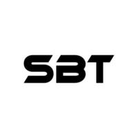 sbt logo ontwerp, inspiratie voor een uniek identiteit. modern elegantie en creatief ontwerp. watermerk uw succes met de opvallend deze logo. vector