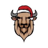 buffel Kerstmis ontwerp vector