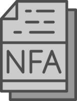 nfa vector icoon ontwerp