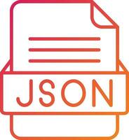 json het dossier formaat icoon vector