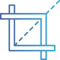 Bijsnijden gereedschap glyph icoon vector