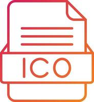 ico het dossier formaat icoon vector