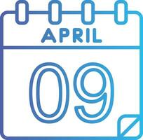 9 april vector icoon