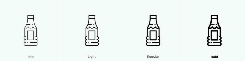 siroop icoon. dun, licht, regelmatig en stoutmoedig stijl ontwerp geïsoleerd Aan wit achtergrond vector