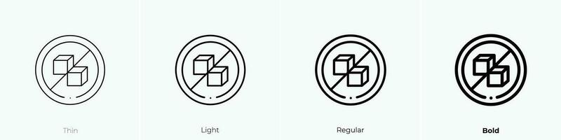 suiker vrij icoon. dun, licht, regelmatig en stoutmoedig stijl ontwerp geïsoleerd Aan wit achtergrond vector