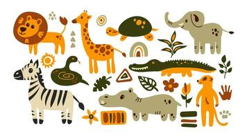 safari dieren vector reeks