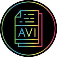 avi het dossier formaat vector icoon ontwerp