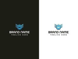 brief logo ontwerp vector