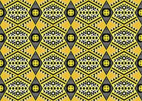 divers kleding stof patronen, geel en zwart vector