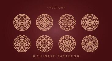 Chinese traditioneel decoratief patroon vector