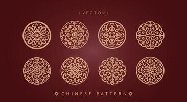 Chinese traditioneel decoratief patroon vector