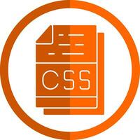 css het dossier formaat vector icoon ontwerp